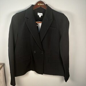 The Drop Jones Classic Slim Two Button Blazer Size L Black NWT
